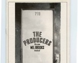 Mel Brooks The Producers Playbill St James Theatre 2002 Brad Oscar Steve... - £9.51 GBP