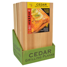 Cedar Grilling Planks 7.25 inx12 in 2-count, 12-pack FOOD SAFE Western Red Cedar - £49.81 GBP