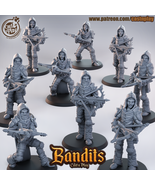 3D Printed Cast n Play - Ranger Bandits Set 28mm 32mm D&amp;D - $1,018.89 MXN+