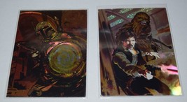 1996 STAR WARS Finest Matrix Inserts - Boba Fett , Han Solo &amp; Chewbacca ... - €4,33 EUR