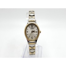 Timex Watch Women New Battery Two-Tone 20mm Silver Dial P5 - $17.99
