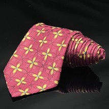JoS. A. BANK Mens Necktie Luxury Silk Tie Red Flowers NWT $99.50 List - £26.04 GBP