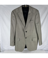 T Harris London Men&#39;s 40R Silk Wool hounds tooth Sport Coat Black Beige - $23.33