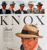 1947 Charles Knox Hats Advertisement Pastels Fashion Clothing Vintage DWWW8 - $41.13 CAD