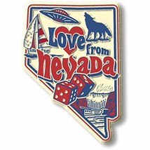 Love from Nevada Vintage State Magnet by Classic Magnets, Collectible So... - $3.83