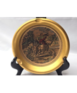 Handmade 7&quot; Cigar Ashtray - Decoro Giotto Italy Florentine 6732 Hunting ... - $21.70 CAD