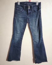 American Eagle Artist Jeans Womens Boot Cut Low Rise Stretch Blue Denim Y2K sz 6 - £20.53 GBP
