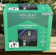Holiday Living Outdoor Christmas SUPER PROJECTOR 8 Light Functions &amp; Rem... - £26.58 GBP