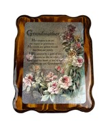 Vintage Solid Wood Plaque Grandmother Patricia Harber-Hacker - £10.81 GBP