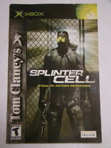 XBOX - SPLINTER CELL (Replacement Manual) - $12.00