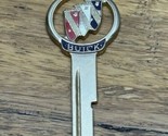 Buick Triple Shield Logo Gold Tone Vintage Key Blank - $19.80