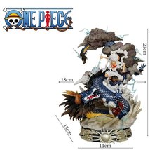 24cm One Piece Luffy Gear 5 Sun God Nika Vs Kaido Dragon form Anime Figu... - $45.99