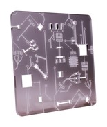 Circuit Board Coaster | Transparent Engraved Coaster | Computer Geek Off... - £4.70 GBP+