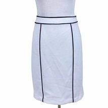 Calvin Klein Petite Skirt 10P Womens Contrast Piped Straight Pencil Care... - $22.76