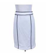 Calvin Klein Petite Skirt 10P Womens Contrast Piped Straight Pencil Care... - $432.59 MXN