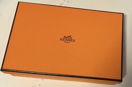 100% Authentic Hermes Paris Classic Orange Gift Box Storage with Paper - £29.08 GBP