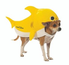 Baby Shark Yellow Large Dog Pet Costume Rubies Pet Shop - £22.14 GBP