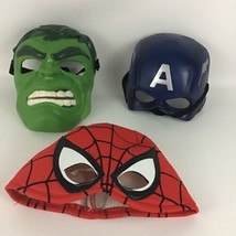 Marvel Masks Spider-Man Incredible Hulk Captain America Halloween Cosplay Lot - £19.51 GBP
