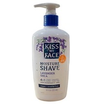 Kiss My Face 4 in 1 Moisture Shave 11 oz Lavender Shea Vegan New - Shelf Wear - £11.51 GBP