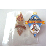 2002 SLC Salt Lake City Olympic Winter Games Pins Flame Mountain - $10.88