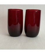 Vintage ANCHOR HOCKING 4” Royal Ruby Red Juice 6oz Glass - $22.75