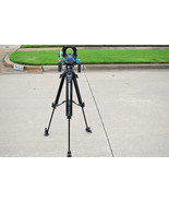 FANCIER FC-02H fluid head tripod with neewer mount rare 516a1 - $4,664.68 MXN