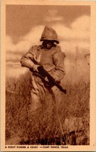 Vtg Cartolina 1944 WWII Un Scout Vampate Un Covey- Camp Howze Texas - £11.23 GBP