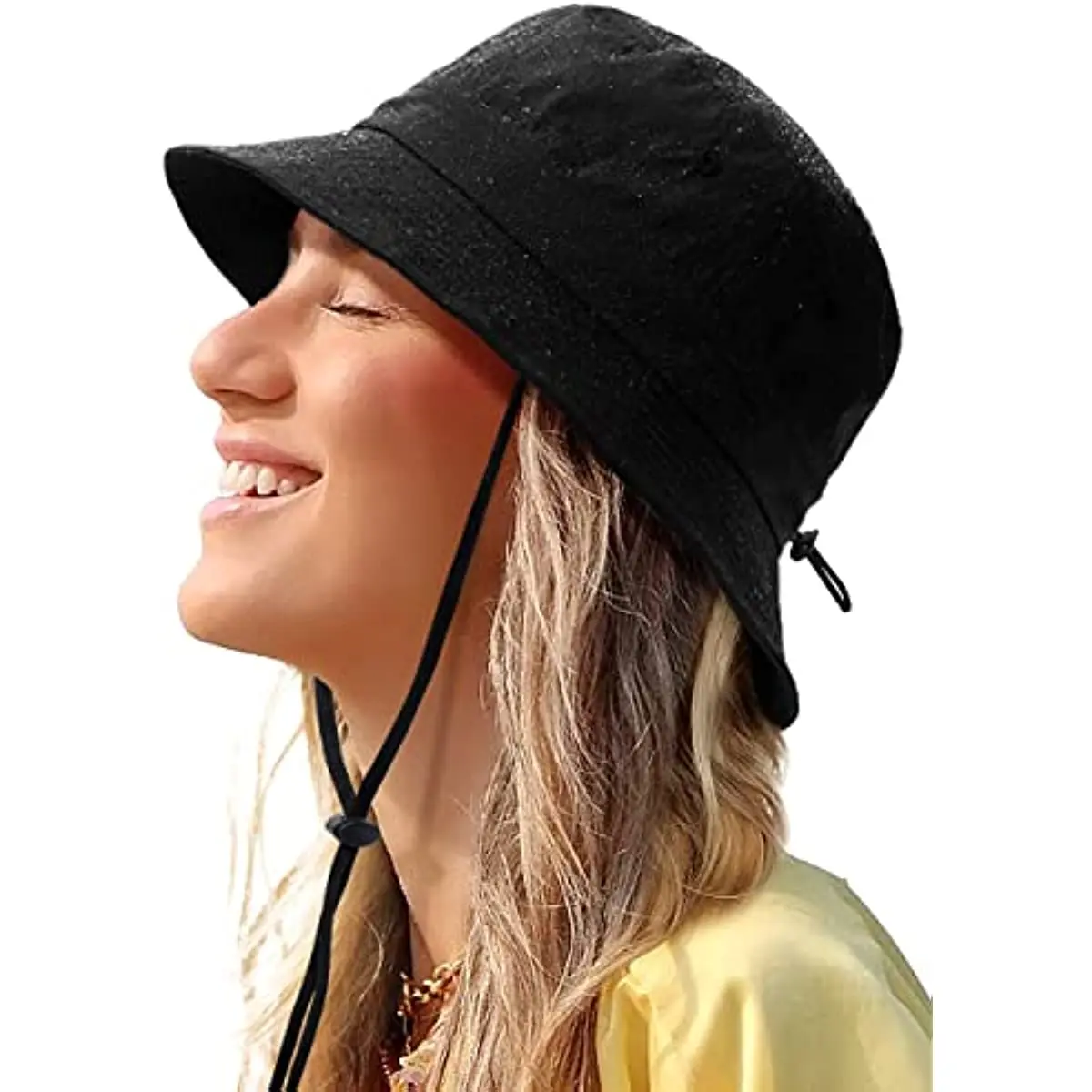 Waterproof Bucket Hat for Women Men Rain Hat UPF 50+ Wide Brim Boonie Sun Hat - £17.04 GBP