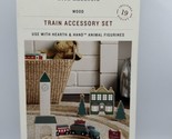 Hearth And Hand With Magnolia Toy Christmas Train Station Playset 19pc - £15.20 GBP