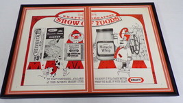 1968 Kraft / Velveeta / Miracle Whip Framed 12x18 ORIGINAL Advertising Display - £54.91 GBP