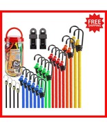 Multi-Length Bungee Cord Bundle with Tarp Clips - Versatile Gear for Out... - €26,57 EUR