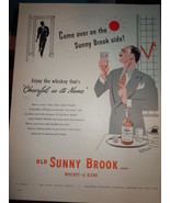 Vintage Old Sunny Brook Whiskey Print Magazine Advertisement 1946 - $10.99