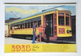 Postcard Chattanooga Choo Choo 1918 Trolley Car Greetings Last Used New Orleans - $9.53