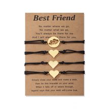Set of 4,Best Friend Bracelet,Friendship Bracelet,Best Friend Gift,BFF Bracelet, - £20.54 GBP