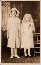 Scranton PA Sunbury Marchalonis Family Mary &amp; Minnie 1st Commun Postcard Y11 - £15.92 GBP