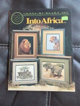 Vintage Into Africa Cross Stitch Pattern Leaflet CSB-85 8 Designs Elephant Rhino - £7.56 GBP