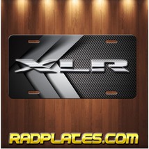 CADILLAC XLR Inspired Art on Simulated Carbon Fiber Aluminum License Plate Gray - £14.22 GBP