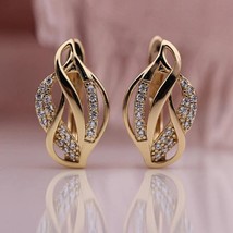 Personalized Earrings Twist Woven Irregular Ear Studs Metal Hollow Design  Earri - $9.99