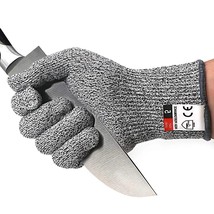 Level 5 HPPE Fiber Cut Resistant Gloves Safety Work Gloves for Glass for... - £7.41 GBP+