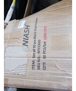 TANIASH Black Chair Covers 44 PCS Banquet Stretch Spandex Chair Cover fo... - $74.25
