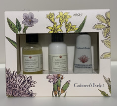 Crabtree &amp; Evelyn Caribbean Island Wild Flowers 3 Item Travel Set NOS Rare - £28.25 GBP