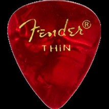 Fender Red Moto Thin Picks, 12pk - £4.47 GBP