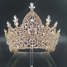 New  Tiara Bridal Crown for Women Wedding Hair Accessories Royal Zirconia Imperi - £116.68 GBP