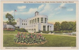 Hall of Waters Excelsior Springs Missouri MO Postcard Siloam Gardens Unused - $2.96