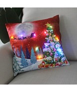 LED Pillow, Red Luminous pillow case, LED pillow with Christmas tree, Gift - $7.00