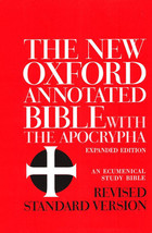 New Oxford Annotated Bible-With Apocrypha Expanded Edition-RSV-8910A - £73.95 GBP