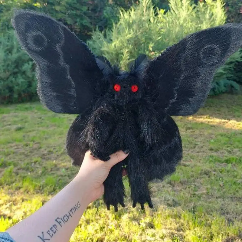 Halloween Plush Toy Giant Black Plush Insect Pendant Outdoor Party Decoration - £10.42 GBP