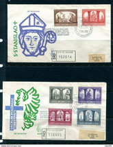Vatican City 1966 2 Register  FDC Sc 433-8 to Roma 11643 - £15.58 GBP