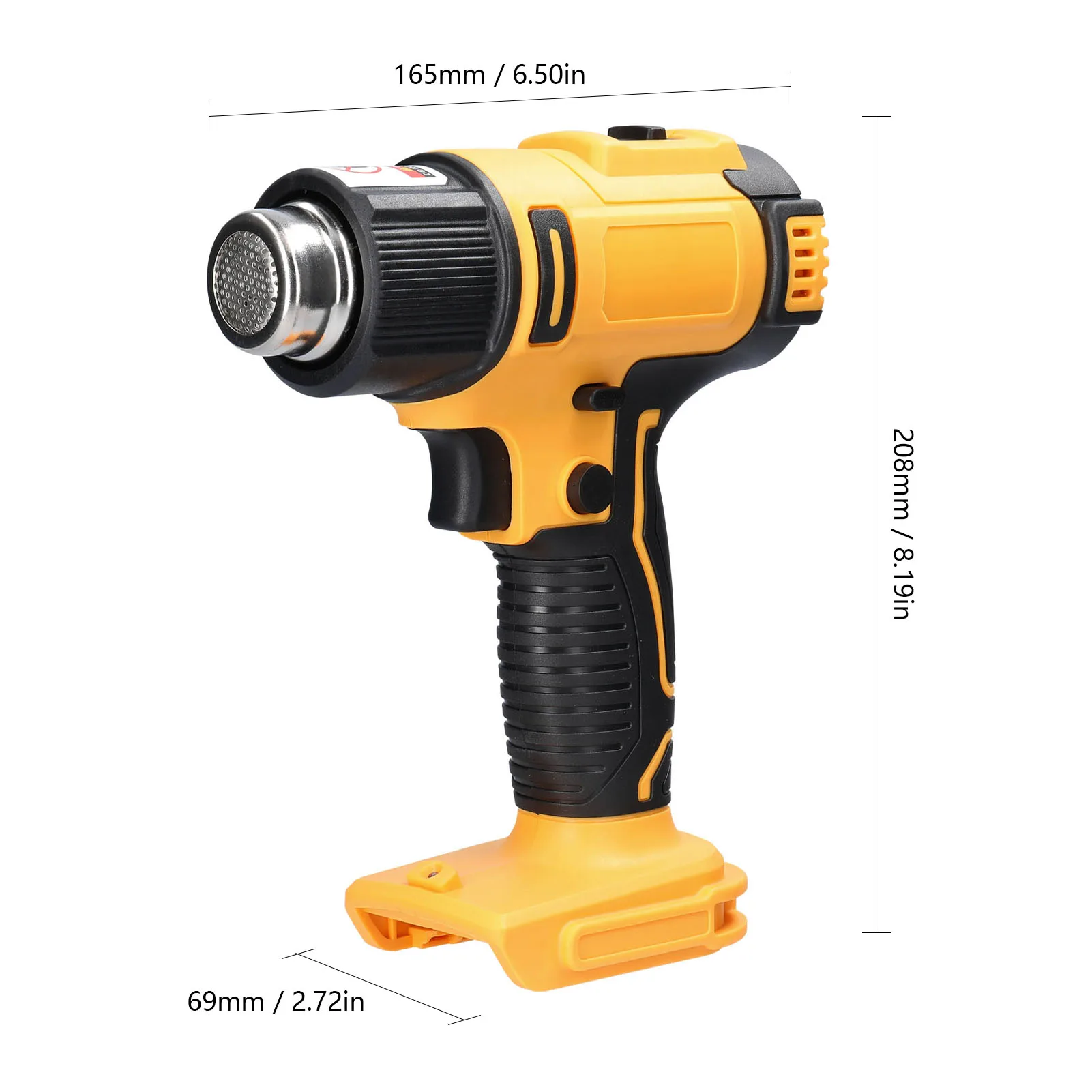 Hium rechargeable heating equipment temperatures adjustable power tool with 5 nozzles 2 thumb200