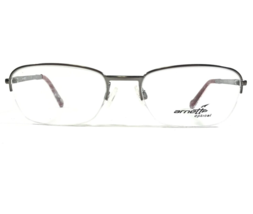 Arnette MOD.6084 502 Eyeglasses Frames Red Silver Oval Round Half Rim 52-18-135 - £26.09 GBP